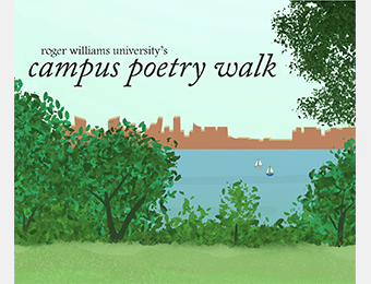 Graphic campus poetry walk
