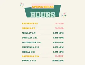 Spring Break Hours