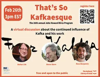 Poster for Birss virtual panel with QR code