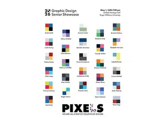 Pixels Exhibit in the Library