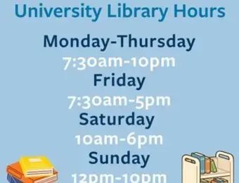 University Library Hours for 2026-2027
