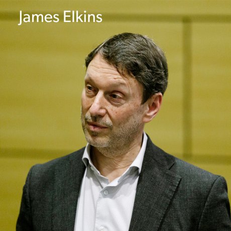 A photo of James Elkins giving a presentation
