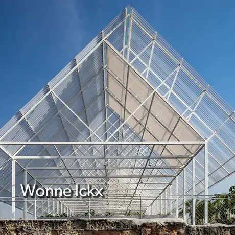 A roofing image of building from Wonne Ickx