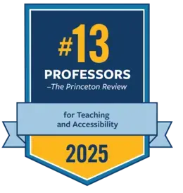 #13 Professors for Teaching and Accessibility 2025 - Princeton Review