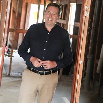 A man standing in a room.