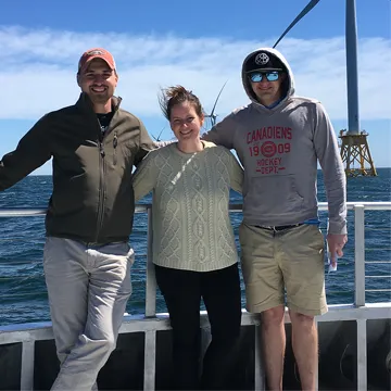 Maija and engineering students