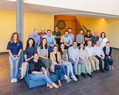 SECCM faculty group photo in the lobby of SELB
