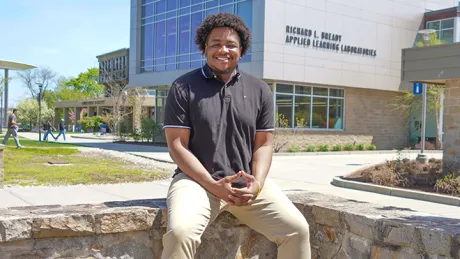 Senior Engineering major Romuald Cadet.