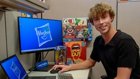Cooper Hughes applied his academic knowledge to projects for iconic toys and entertainment franchises.