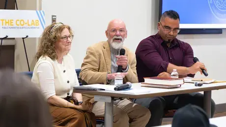 History Professor Debra Mulligan leads historians in a conversation reexamining the origins of the Thanksgiving story.