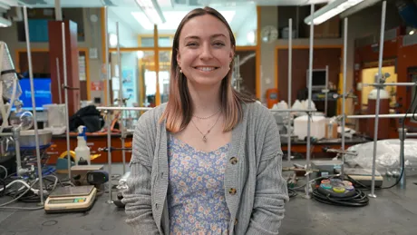 Jules Gerstner in a Chemistry lab