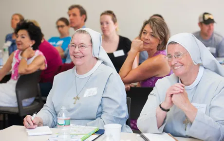 A classroom full of teachers.