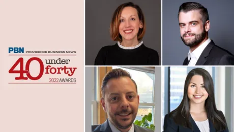 Providence Business News &quot;40 Under Forty&quot; RWU alumni award winners.