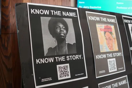 Posters of prominent African American people and events throughout history