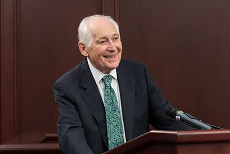 Judge Selya speaking at RWU law school