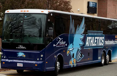 Hawk's Athletics bus.