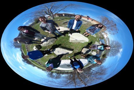 Students take complex math functions and map them using 360-degree photos