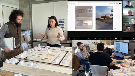 ARCH 513 students prep for their Gallery review