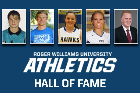 Portraits of the five inductees.