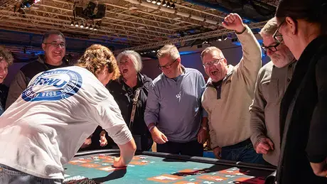 Visitor wins at Casino Night.