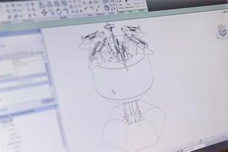 A digital scale model design.