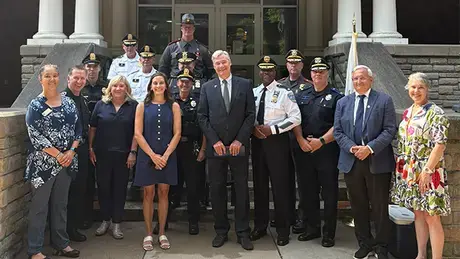 Local leaders promoting the Promoting Police Leadership Act.