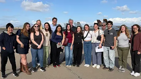 Students from ARCH 517 SP26 visiting the San Diego Airport