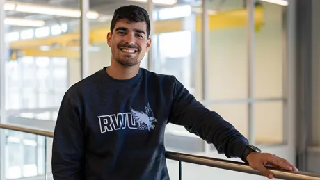 A photo of Santiago Armas in the SECCM Labs building