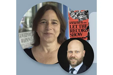 Picture Sarah Schulman and Dr. Jason Jacobs