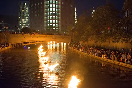 Providence during WaterFire