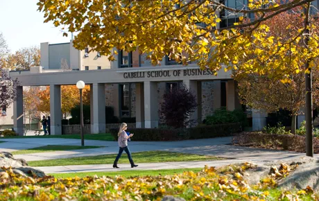 The exterior of a building.