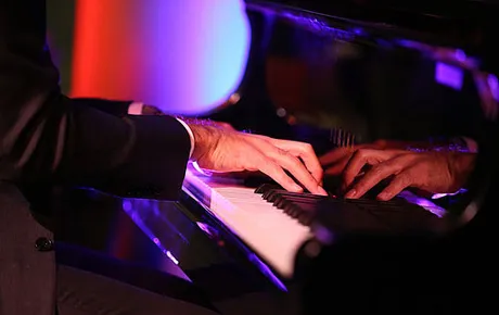 Pianist playing the piano