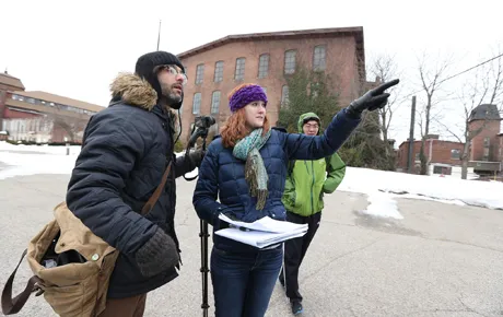 Students explore historic mill site