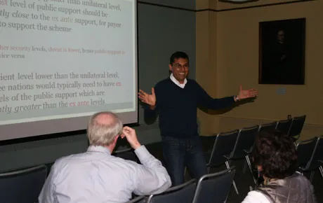 Professors share research with each other