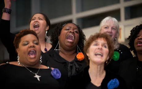 Gospel choir performs