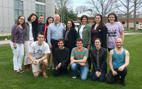 First group of journalism grads