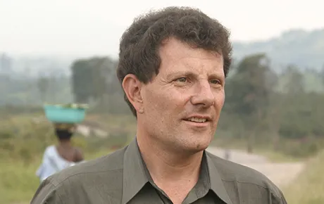 A man in a rural village in Africa.