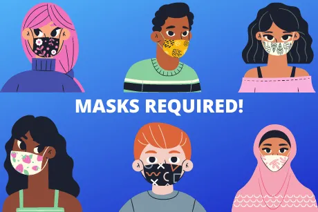 Masks required graphic