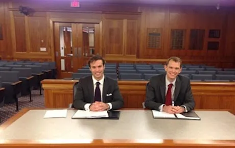 Students prepare to make their case in court competition