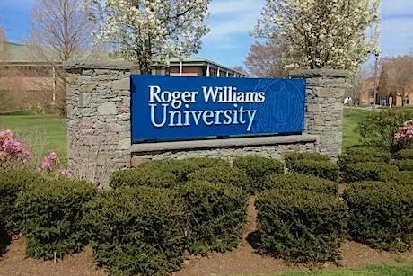 Roger Williams University main campus entrance