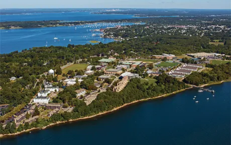 Aerial view of campus