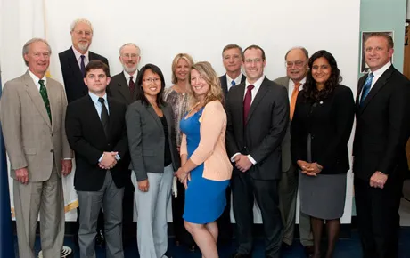 People pose together