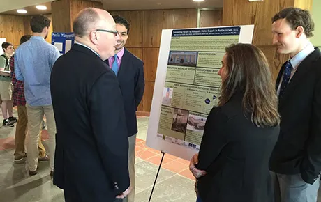 Students present their poster research