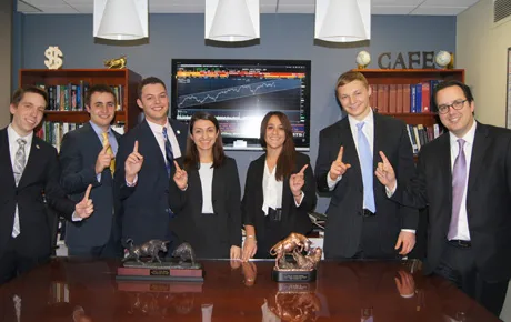 Students celebrate their win