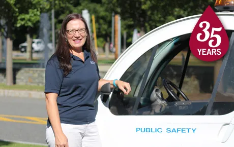 Public safety officer with vehicle