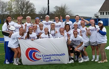 Winning lacrosse team