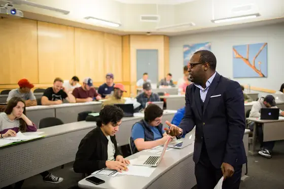 class room with professor