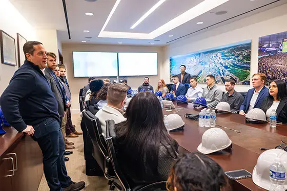 Students at a NYC externship