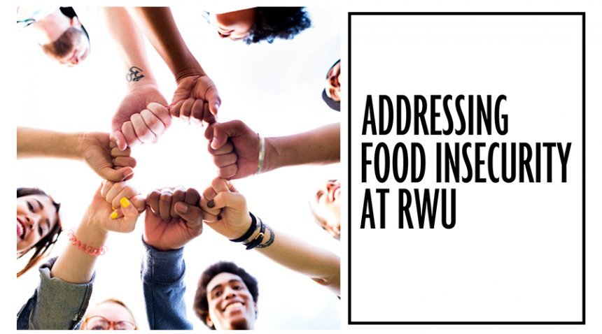 graphic on Addressing Food Insecurity at RWU