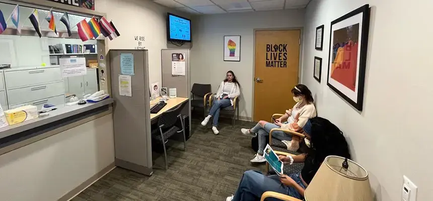 RWU campus clinic waiting room